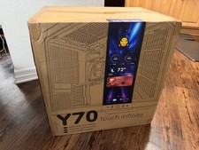 HYTE Y70 Touch Infinite Black & Red Dual Chamber ATX Case | New Factory Sealed picture