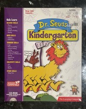Dr. Seuss Kindergarten Ages 4 to 6 Reading Math Thinking CD PC NEW Sealed Rare picture