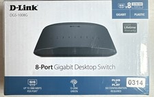 New D-Link DGS-1008G 8-Port Desktop Gigabit Ethernet Switch Network 10/100/1000 picture