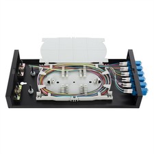 Wallmount Fiber Optic Terminal encloure 6 LC Duplex Port with 12 Strand LC UP... picture