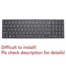 Original US Black Backlit Keyboard for HP 17-by0053cl Backlight picture
