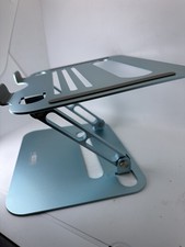 Uncaged Ergonomics Adjustable Laptop Stand Ocean Blue Foldable Computer Riser picture