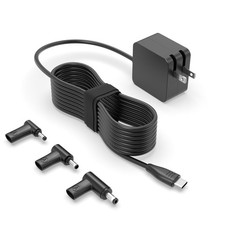 Superer 65W 45W GaN Charger Compatible with 5.31 x 4.53 x 1.77 inches, black picture