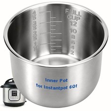 Stainless Steel Inner Pot for Instant Pot 6 Quart 304 (18/8) Food-Grade picture