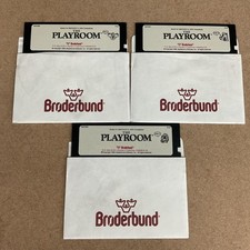 Vintage Diskettes The Playroom IBM / Tandy Brøderbund 1989 Disk A , B , C picture