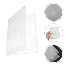 8Pcs Transparent Ps Reusable Cd Case Dual Disc Storage Box Organizer picture