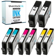 8PK 910 Printer Cartridges fits HP OfficeJet 8015, 8015e, 8017e, 8018, 8022 picture