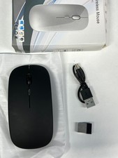 Silent Bluetooth Wireless Mouse Rechargeable Slim Optical Mice iPad Laptop E13 picture