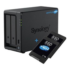 Synology NAS Professionale 2 Bays, 4GB DDR4 ECC, 2x 2TB SSD, 2.5GbE picture