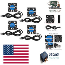 4pcs 40mm USB Brushless Cooling Fan 40mm x10mm DC 5V Quiet Cooling Fan 4010 Mini picture