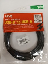 QVS USB-C to USB-A, USB 2.0 480Mbps, 13ft picture