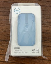 Dell MS700-BL-R-NA Bluetooth Travel Mouse Quiet Click Misty Blue NEW SEALED picture