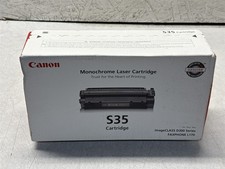 GENUINE CANON S35 BLACK MONOCHROME LASER TONER CARTRIDGE NEW IN BOX picture