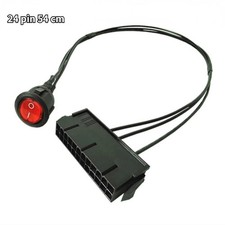 54cm 24-Pin ATX PSU Power Supply Starter Jumper Cable with On Off Switch picture