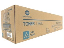 Genuine Konica Minolta TN611C (A070430) Cyan Toner Cartridge - Factory Sealed picture