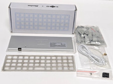 MASSDROP X OLKB-48 PLANCK MECHANICAL KEYBOARD KIT, SILVER CASE, MX COMPATIBLE... picture