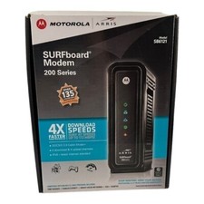 ARRIS Motorola SB6121 SURFboard DOCSIS 3.0 Cable Modem Black Open Box picture