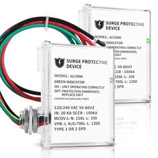 2 Pack AG3000 HVAC Surge Protector 120/240V, Whole House of 2, White picture