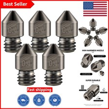5-Pack 0.4mm Hardened Steel Nozzles for MK8 Hotends -  3D Printing Tools picture