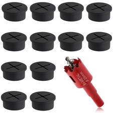 1 Inch（25mm Desk Grommet, 13 Pieces Wire Grommet, Desk Hole Cover for Cables ... picture