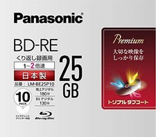 Panasonic 2x speed Blu-ray disc single-sided single-layer 25GB rewritable picture