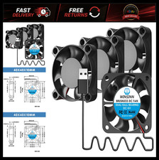 40mm 5V USB Cooling Fan - Dual Ball Bearing 5000 RPM for PC, CCTV, Power Bank picture