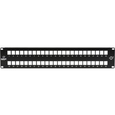 Black Box - JPMT1048A - Black Box Multimedia Patch Panel - 2U, 48-Port - 48 picture