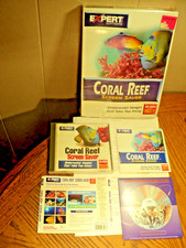 Coral Reef Screen Saver Expert Software w/ Original Box Plus   1997  USA picture