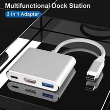 New 3-in-1 USB C Hub with 100W Power Delivery,USB 3.0/4K HDMI for MacBook,Surfac picture