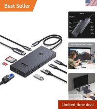 Revodok Pro 9 in 1 USB C Hub Gigabit Ethernet Adapter 4K@60Hz HDMI picture