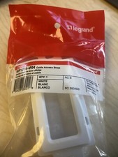 BRAND NEW Legrand ON-Q Cable Access Strap Plug In WP1014-WH White Wall Plate picture