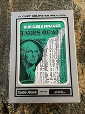 Vintage 1980 Radio Shack TRS-80 Pocket Computer Program Business Finance 26-3517 picture