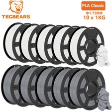 10KG TECBEARS PLA Classic 1.75mm 300-600mm/s Print Range PLA 3D Printer Filament picture