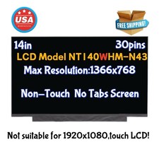 For Lenovo NT140WHM-N43 V8.0 5D10M42866 HD 14.0'' LCD Non-Touch Screen Display picture