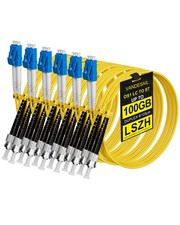 VANDESAIL 6 Pack LC to ST Fiber Patch Cable OS1, 2M(6.56FT) Single Mode Duple... picture
