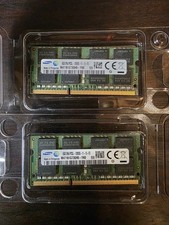 Samsung 16GB DDR3 SODIMM PC3L-12800 RAM Memory X 2 8GB (M471B1G73EB0-YK0) picture