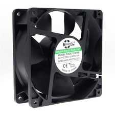 EC Motor Cooling Fan, 120mm Fan, 120mm 38mm AC 110V 115V 120V 220V 240V, Dual... picture