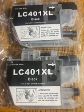 XL LC401XL Ink Cartridges fits Brother MFC-J1010DW MFC-J1012DW MFC-J1170DW 2 Pk picture
