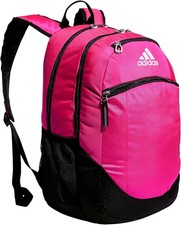 New Adidas Striker II Team Shock BACKPACK LAPTOP  Pink/Black/White NEW picture