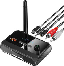 Bluetooth 5.3 Receiver for Home Stereo, RCA Bluetooth Adapter, Low Latency & HD picture