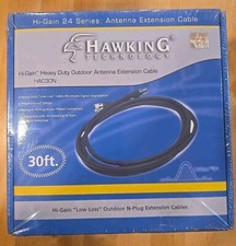 Hawking Technology Hi Gain Outdoor 30 Feet Wi-Fi Antenna Extension Cable HAC30N picture