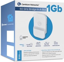 Cambium Networks 60GHz Bridge-in-a-Box 1Gb Outdoor Ethernet Bridge C600510C001B picture