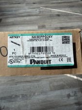 Panduit NetKey NK5EPPG24Y Cat5e RJ-45 24-Port 1U 19in Rack Patch Panel picture