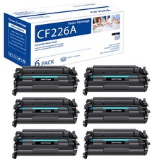 6PK Fits For HP Laserjet Pro M402n MFP M426fdw CF226A 26A Black Toner Cartridge picture
