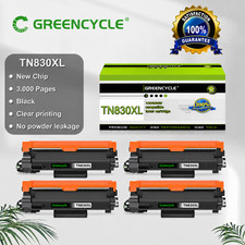 4PK TN830XL High Yield Black Toner with New Chip for HL-L2460DW L2405W L2400D picture