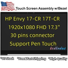 B173HAN04.3 For HP Envy 17-CR 17T-CR 17.3 FHD Touch Screen LCD Assembly w/Bezel picture