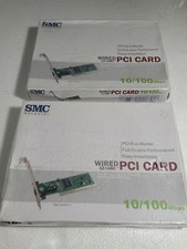 2 SMC Networks EZ Fast Ethernet PCI Card 10/100 (SMC1244TX-1) Sealed picture