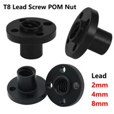 Black T8 Lead Screw POM Nut Trapezoidal Screw Delrin Nuts Z-Axis 2/4/8mm Lead picture