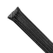 Kelepu Expandable Braided Cable Sleeving, Black 1