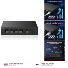 5 Port 2.5GB Web Managed Ethernet Network Switch | 5 x 2.5 Gigabit | 1 x 10Gb... picture